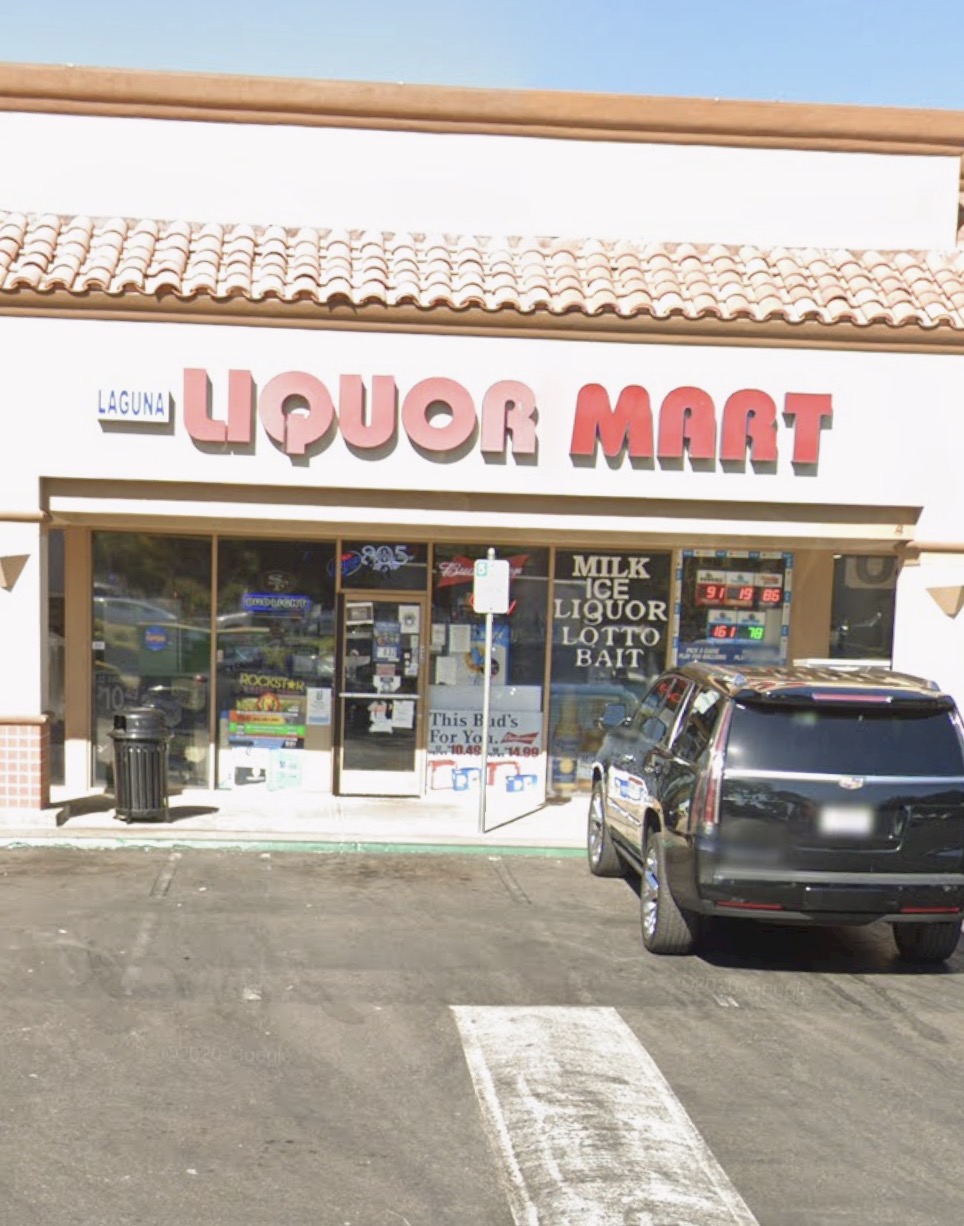 Laguna Liquor Mart storefront in Elk Grove