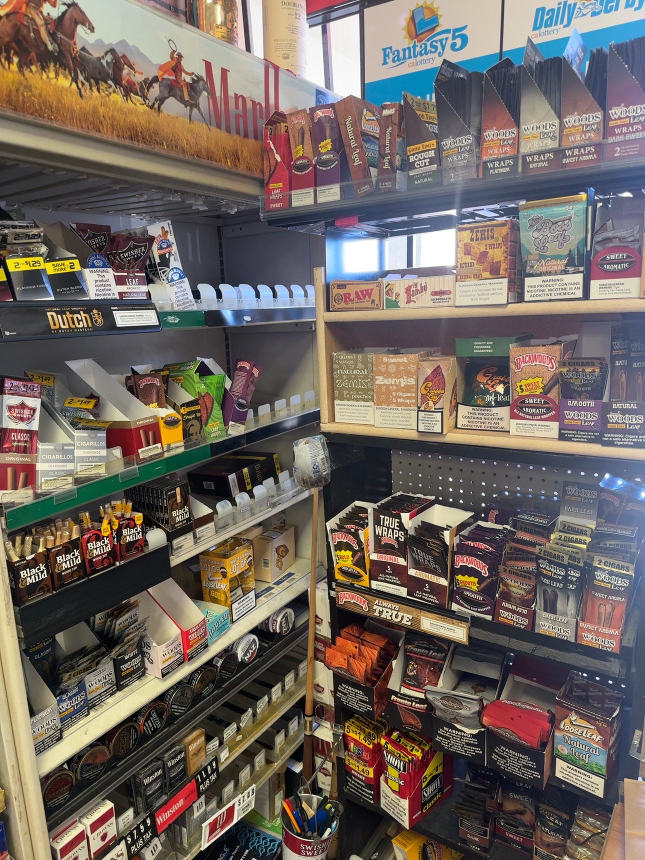 Tobacco products section