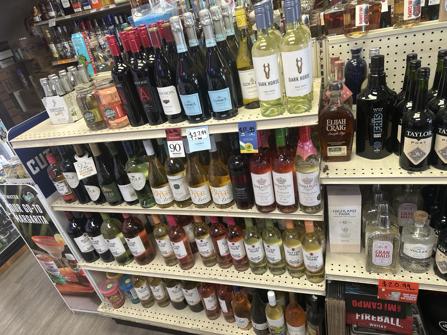 Wine selection